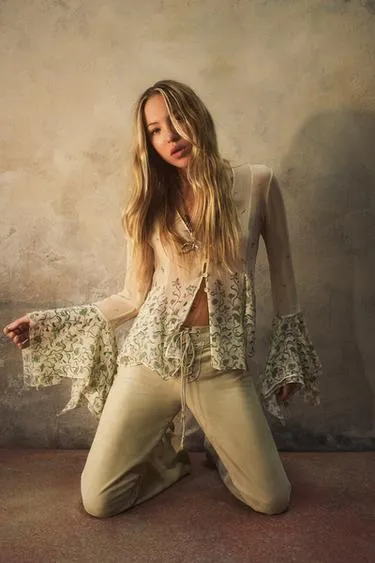 Замшевые брюки на шнуровке KATE MOSS X ZARA