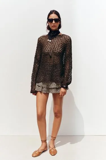 Бермуды с широкой талией и воланами