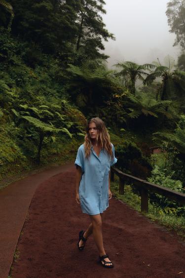 Zara Комбинезон из струящейся ткани с карманами