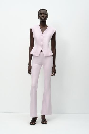 Zara Топ из интерлока без рукавов