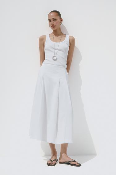 Zara Юбка миди со складками