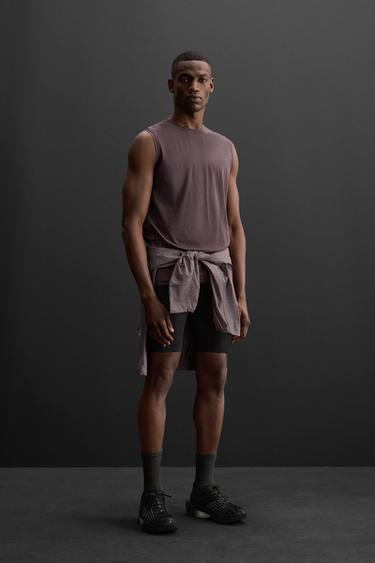 Zara Майка из технической ткани