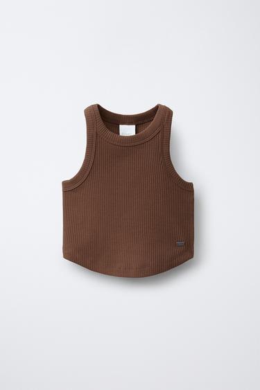 Zara Майка для плавания в рубчик купить с доставкой.