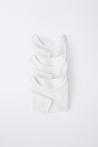 Zara 6 месяцев - 3 года / набор из трех боди с длинными рукавами