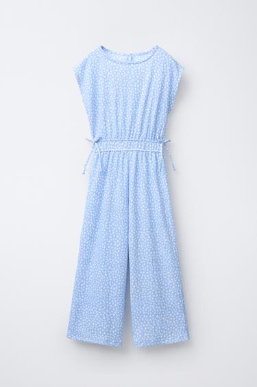 Zara Длинный комбинезон с текстурным принтом купить с доставкой.