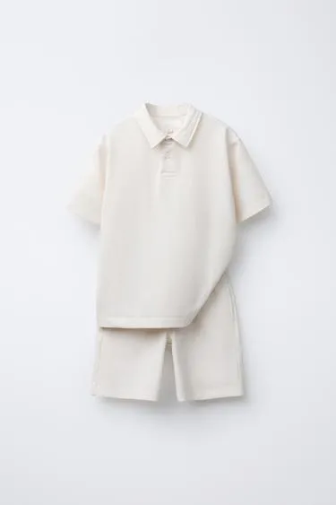 Набор поло из хлопка и бермудских шорт- Заказать в России