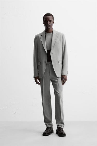 Zara Костюмные брюки из ткани с узором