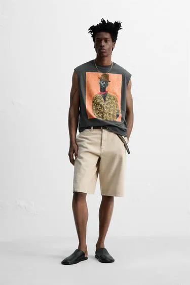 Майка с принтом и вышивкой © OTIS KWAME KYE QUAICOE- Заказать в России