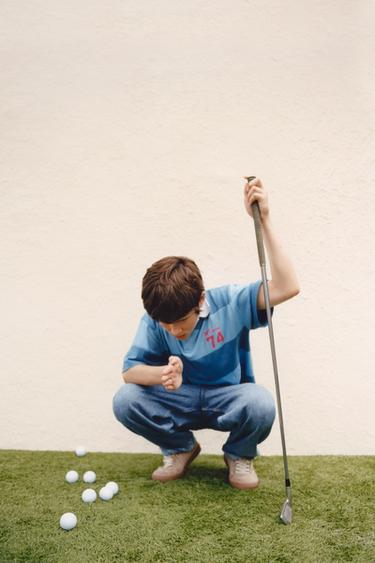 Zara Поло в полоску в стиле преппи