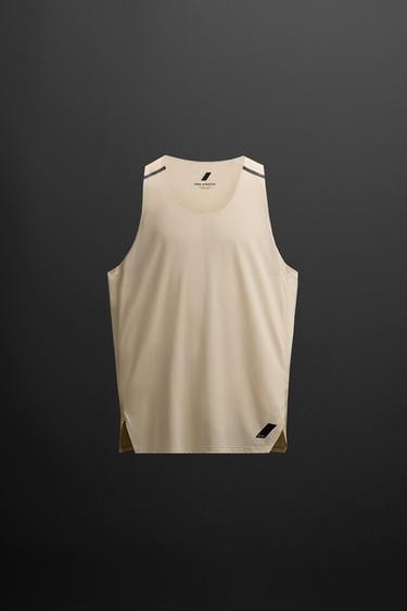 Zara Майка-борцовка из высокотехнологичной ткани в стиле колор-блок