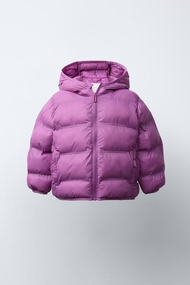 Zara Легкая стеганая куртка с капюшоном
