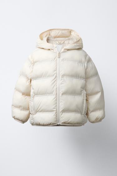 Zara Легкая стеганая куртка с капюшоном