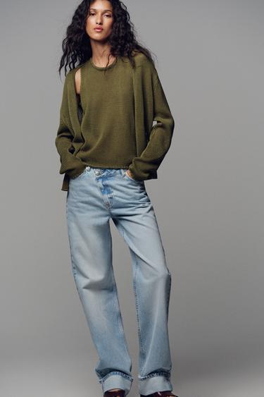 Zara Трикотажный топ из 100% хлопка