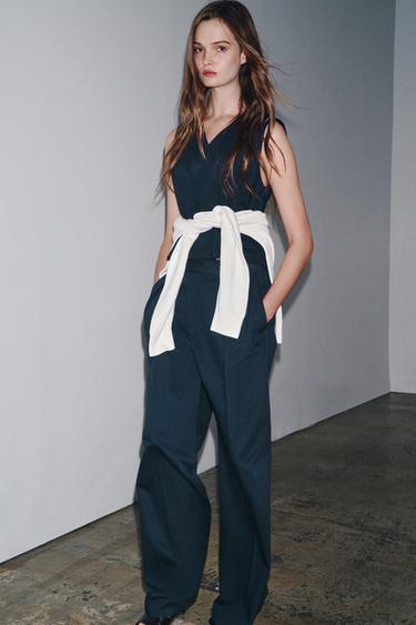 Zara Брюки с защипами — ZW COLLECTION