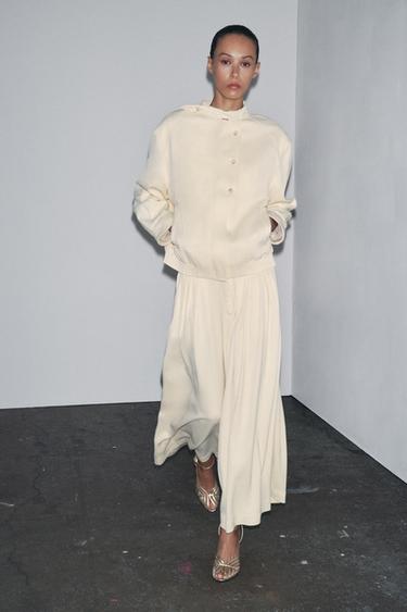 Zara Брюки с защипами — ZW COLLECTION