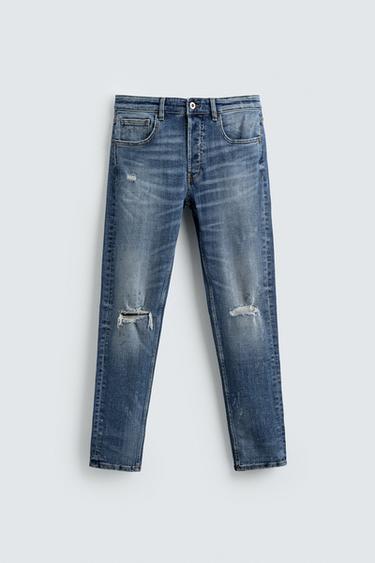 Zara Джинсы SKINNY FIT с разрезами