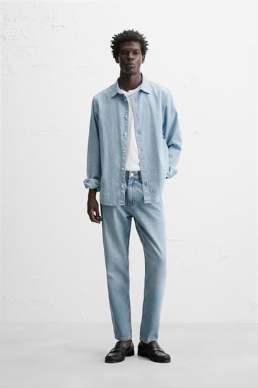 Zara Джинсы зауженного книзу кроя