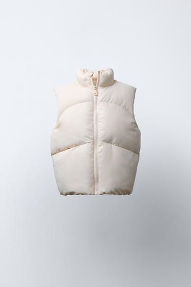 Zara Стеганый жилет WATER REPELLENT купить с доставкой.