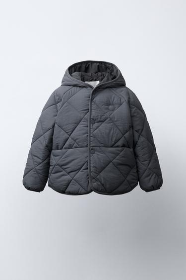 Zara Стеганая куртка WATER REPELLENT