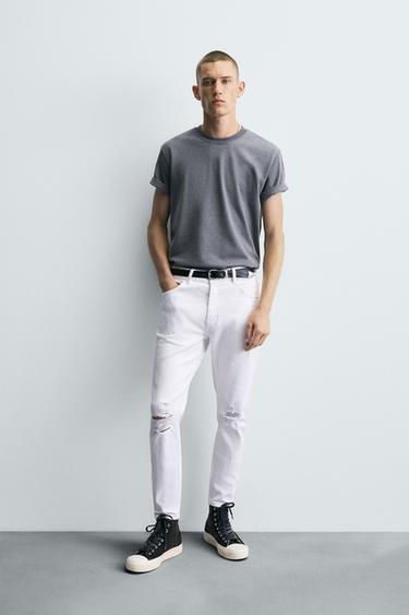 Zara Джинсы SKINNY FIT с разрезами
