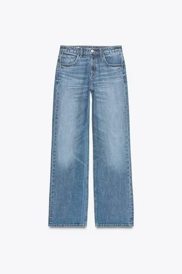 Джинсы TRF WIDE-LEG со средней посадкой