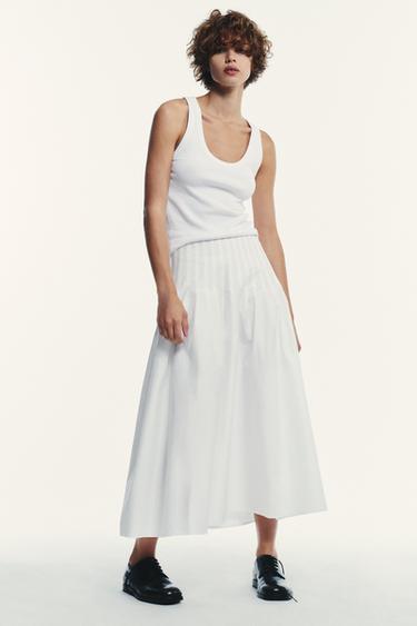 Zara Юбка миди со складками