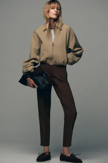 Брюки с высокой посадкой- Заказать в России