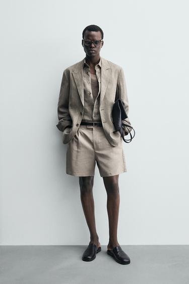 Zara Шорты-бермуды RELAXED FIT со складками