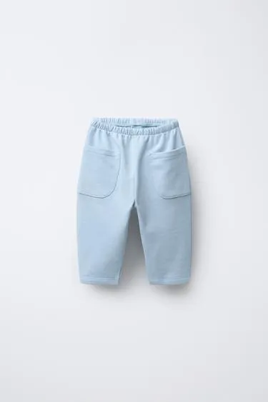 Брюки BAGGY из мягкой ткани с нашивкой