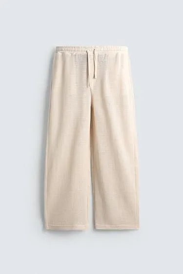 Брюки RELAXED FIT с открытой структурой