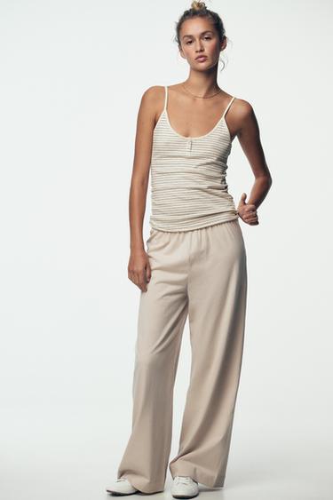 Zara Футболка в полоску в стиле рустик