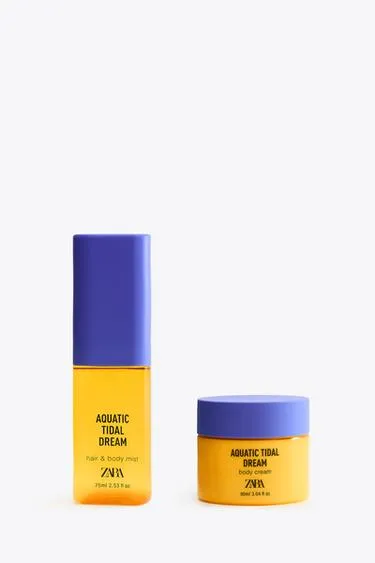 Спрей для волос и крем для тела AQUATIC TIDAL DREAM HAIR BODY MIST 75ML  и BODY CREAM 90ML.