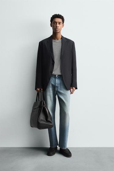 Zara Костюмный блейзер из 100% льна