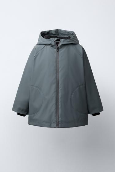 Zara Прорезиненный дождевик WATER RESISTANT