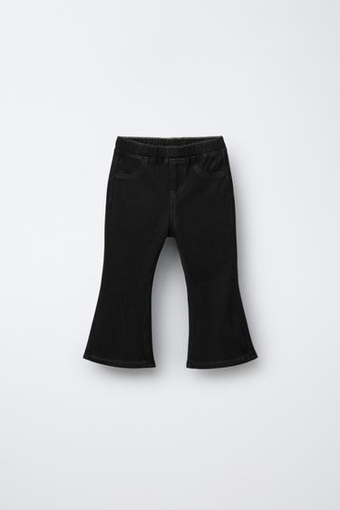 Zara Легинсы FLARE с эффектом денима купить с доставкой.