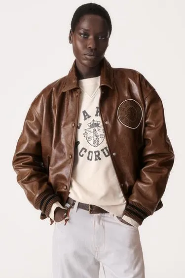 Кожаный бомбер VARSITY 50TH ANNIVERSARY