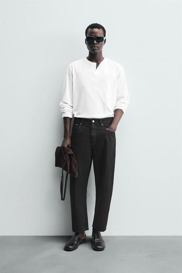 Zara Джинсы TAPERED WIDE FIT