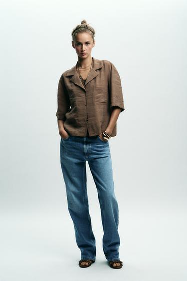 Zara Блуза с короткими рукавами