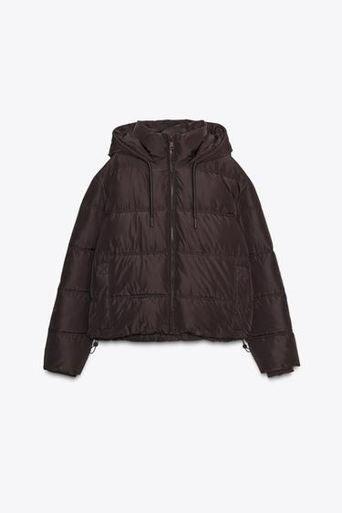 Zara Непромокаемый ветрозащитный короткий стеганый анорак