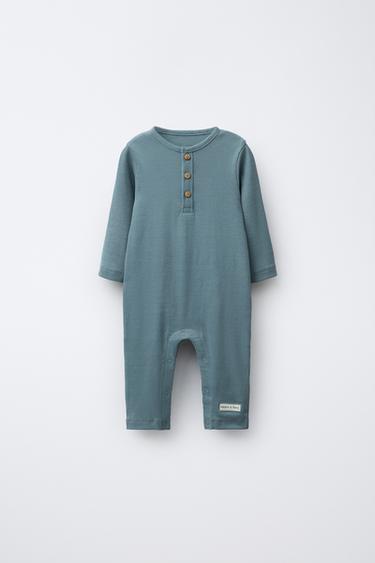 Zara Длинный комбинезон в рубчик купить с доставкой.