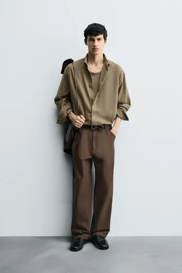 Выстиранные брюки STRAIGHT FIT