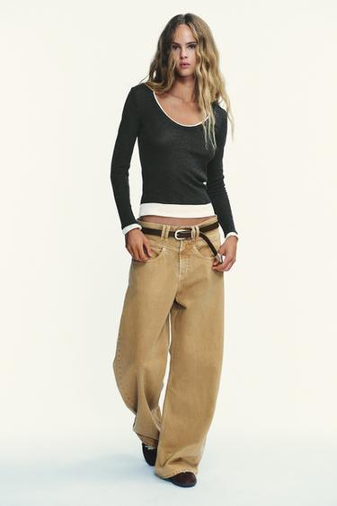 Zara Футболка с эффектом двойной