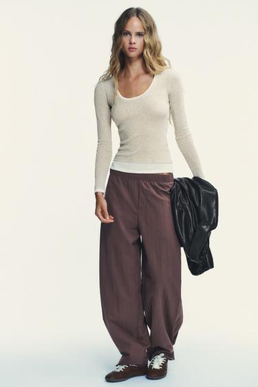 Zara Футболка с эффектом двойной