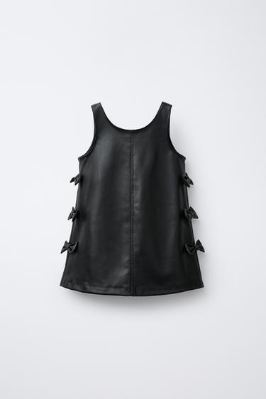 Zara Сарафан под кожу с завязками