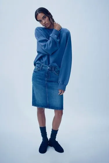 FADED-EFFECT SWEATSHIRT