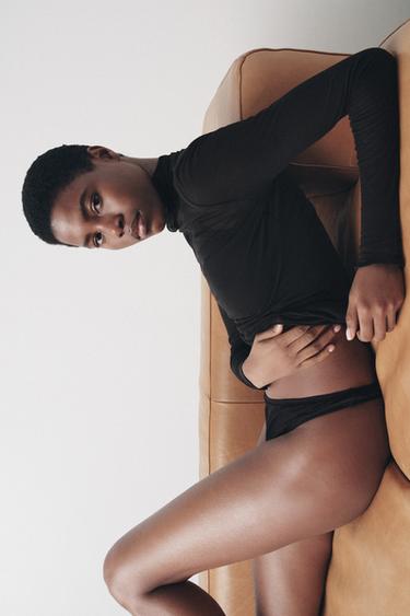 Zara Хлопковый топ-джерси