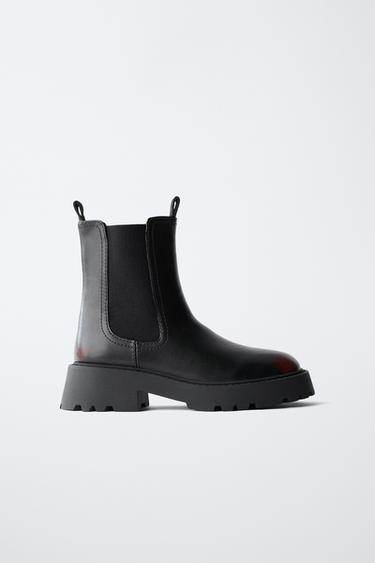 Zara Ботинки с щетинкой