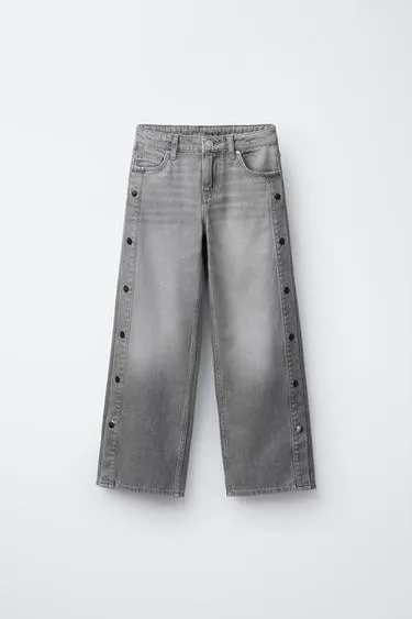Джинсы WIDE LEG с заклепками