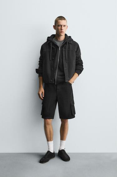 Zara Джинсовые шорты карго