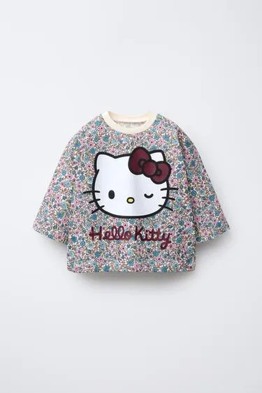 Лонгслив с цветочным принтом HELLO KITTY ©